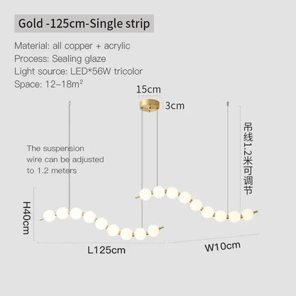 Modern gold modern chandelier light fixture for living room