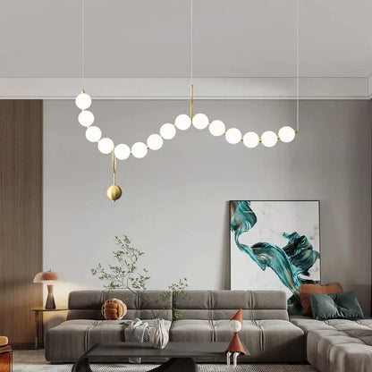 Modern gold modern chandelier light fixture for living room