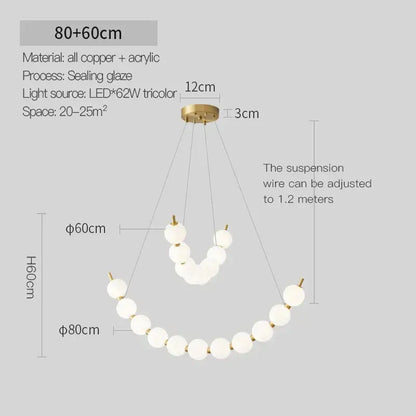 Modern gold modern chandelier light fixture for living room