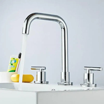 Modern gold & chrome brass basin faucet kitchen sink tap