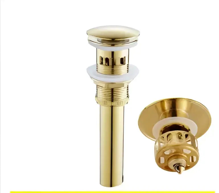 Modern gold & chrome brass basin faucet kitchen sink tap