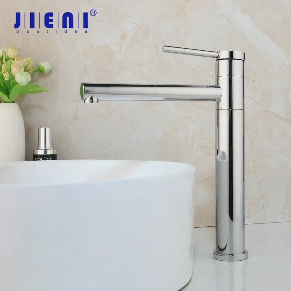 Modern gold & chrome single handle basin faucet bathroom mixer