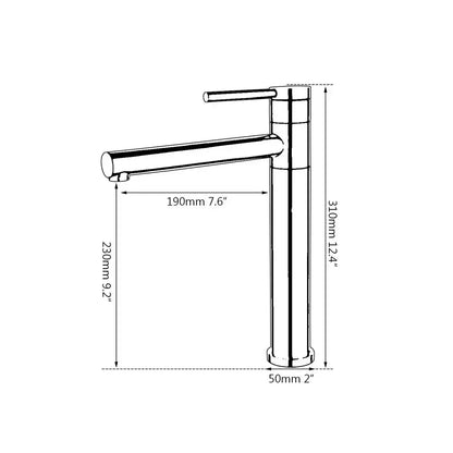 Modern gold & chrome single handle basin faucet bathroom mixer