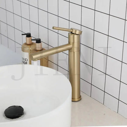 Modern gold & chrome single handle basin faucet bathroom mixer