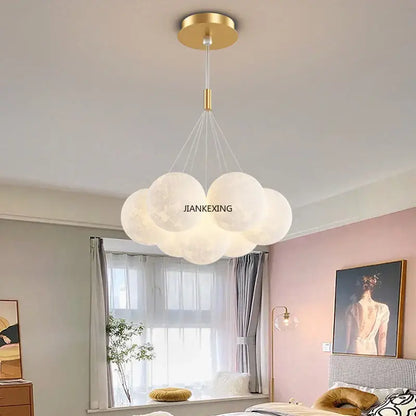 Modern gold cloud bubble ball led pendant lights for dining room