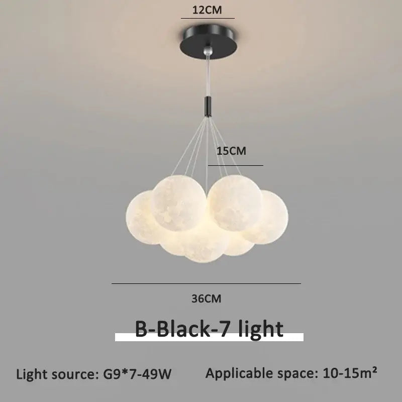 Modern gold cloud bubble ball led pendant lights for dining room