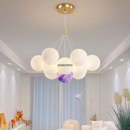 Modern gold cloud bubble ball led pendant lights for dining room