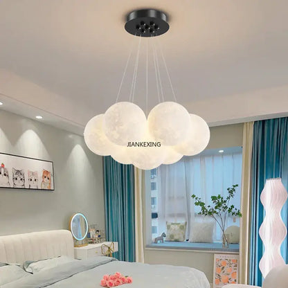 Modern gold cloud bubble ball led pendant lights for dining room