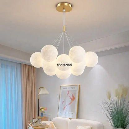 Modern gold cloud bubble ball led pendant lights for dining room