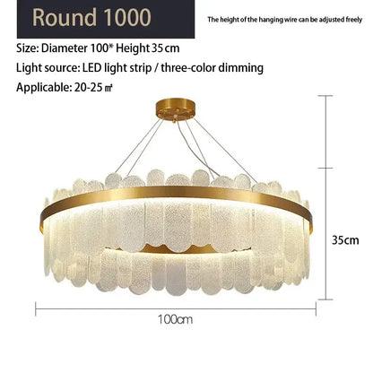 Modern gold cloud crystal led chandelier living room ceiling lamp