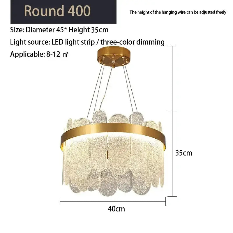 Modern gold cloud crystal led chandelier living room ceiling lamp