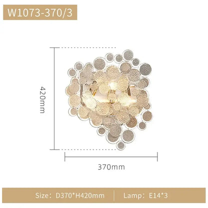 Modern gold cloud led ceiling chandelier for living room