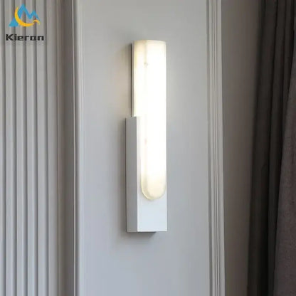 Modern gold cloud stone led wall light bedroom sconce