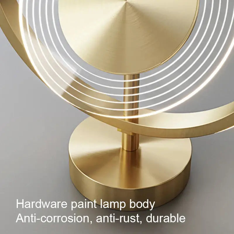 Modern gold concentric led ceiling light living room led