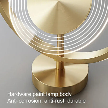 Modern gold concentric led ceiling light living room led