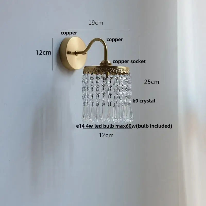 Modern gold conch shell wall light fixture bedroom pull chain switch