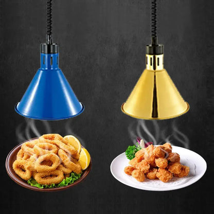 Modern gold & copper bell 250w electric heat lamp kitchen pendant light