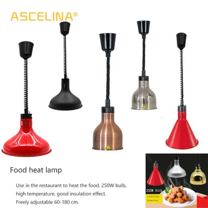 Modern gold & copper bell 250w electric heat lamp kitchen pendant light