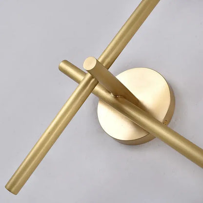 Modern gold cross-shaped wall lamp living room sconce