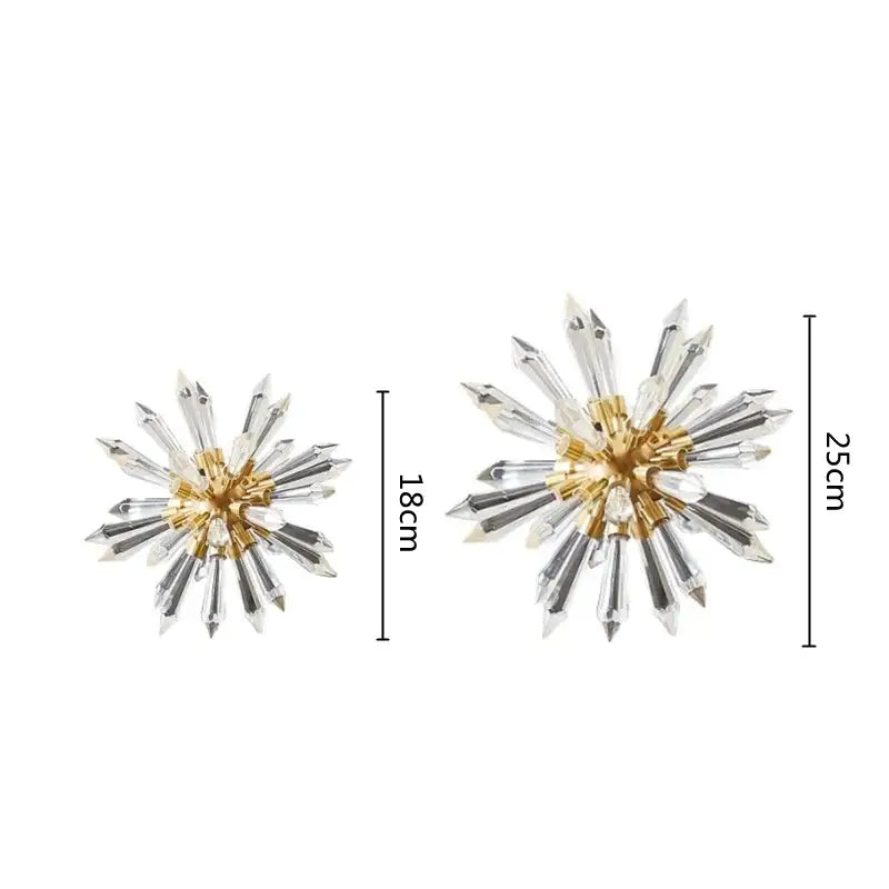 Modern gold crystal ball acanthosphere home decoration living room