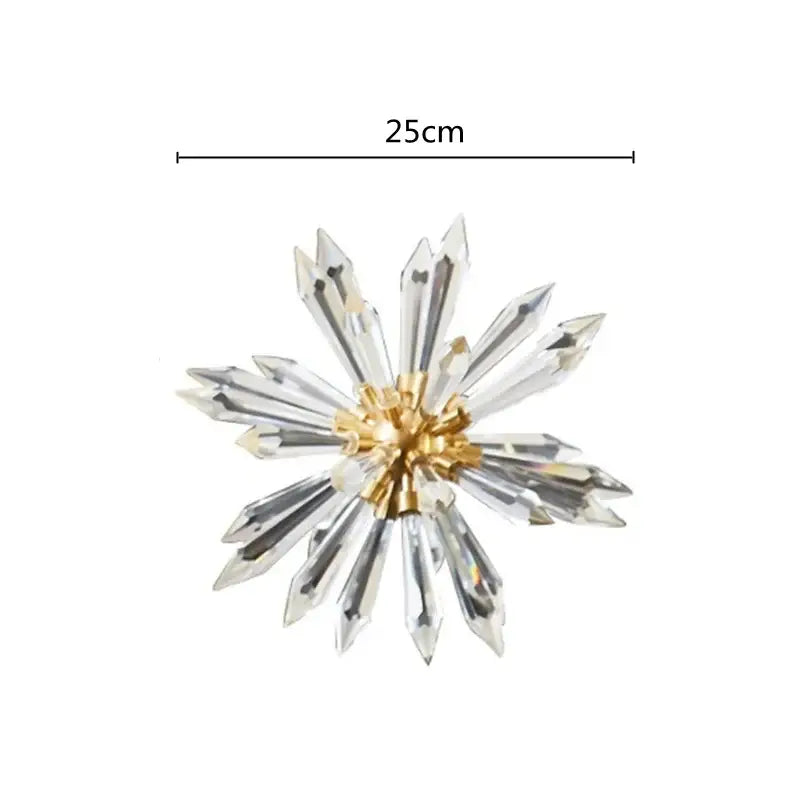 Modern gold crystal ball acanthosphere home decoration living room