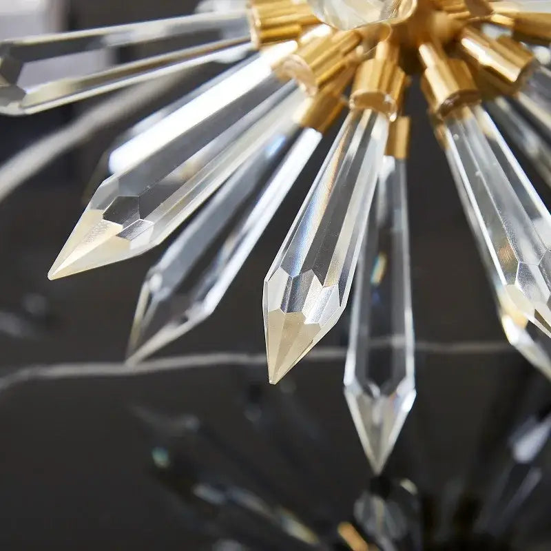 Modern gold crystal ball acanthosphere home decoration living room