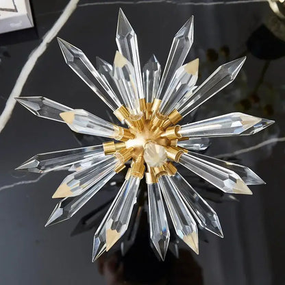 Modern gold crystal ball acanthosphere home decoration living room