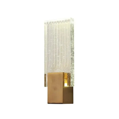 Modern gold crystal brass led wall lamp for luxury living room decor