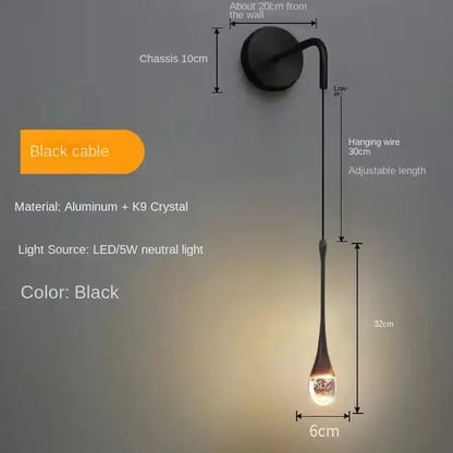 Modern gold crystal bubble pendant chandelier for dining room