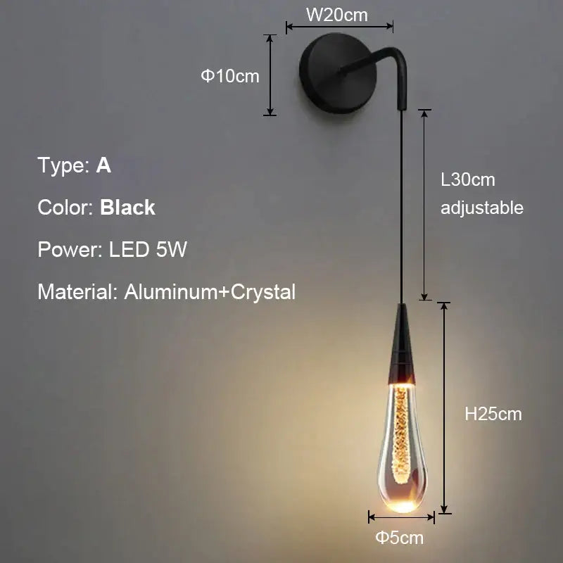 Modern gold crystal bubble pendant chandelier for dining room