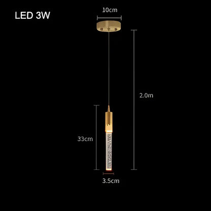 Modern gold crystal bubble pendant chandelier for dining room