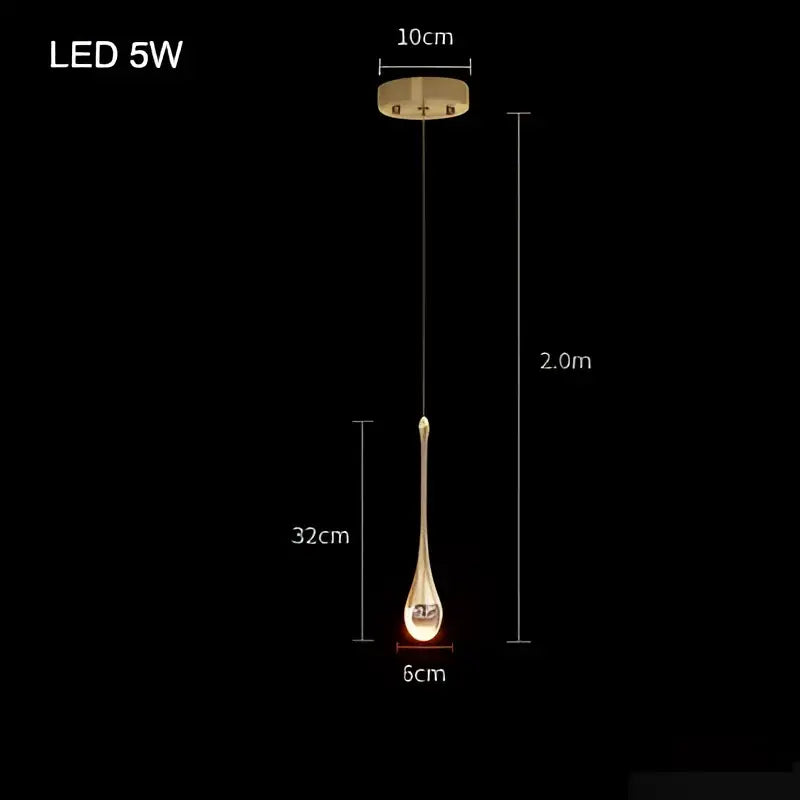 Modern gold crystal bubble pendant chandelier for dining room