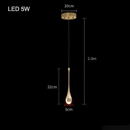 Modern gold crystal bubble pendant chandelier for dining room