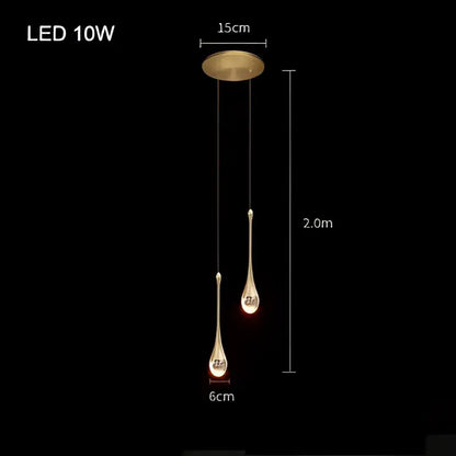 Modern gold crystal bubble pendant chandelier for dining room