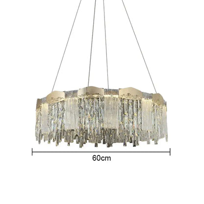 Modern gold crystal ceiling chandelier for dining room