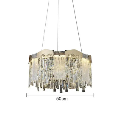 Modern gold crystal ceiling chandelier for dining room