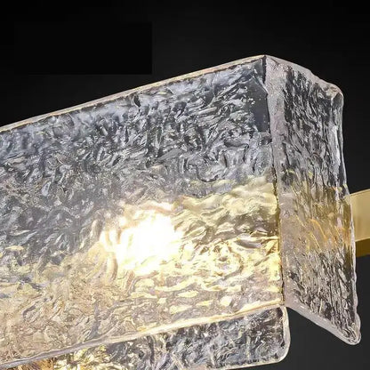 Modern gold crystal ceiling chandelier living room glass pendant light