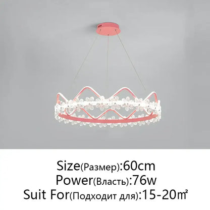 Modern gold crystal flower ring chandelier for living room