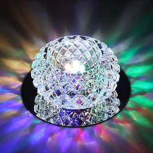 Modern gold crystal led ceiling chandelier corridor light