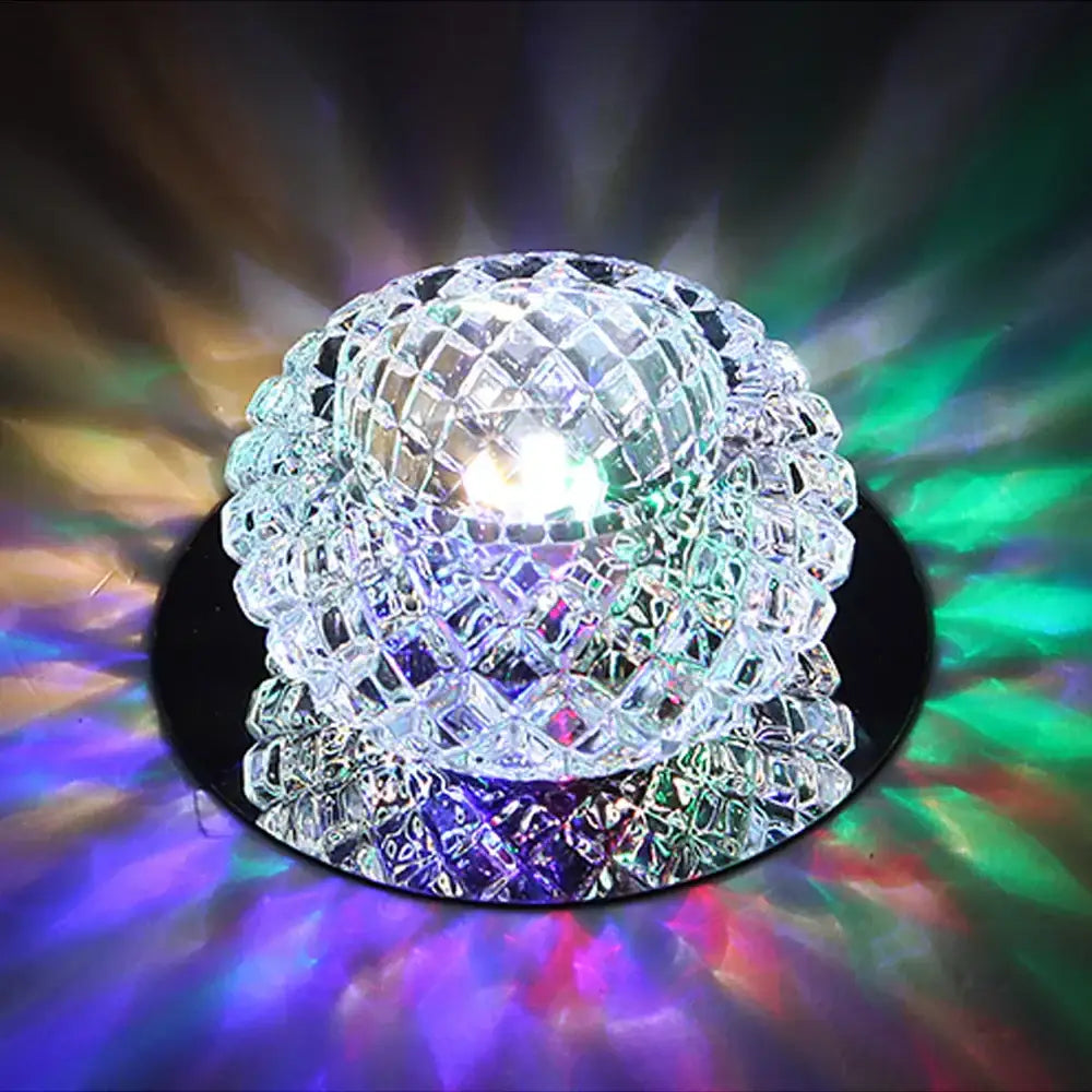 Modern gold crystal led ceiling chandelier corridor light