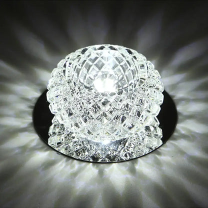 Modern gold crystal led ceiling chandelier corridor light