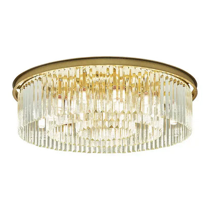Modern gold crystal led ceiling chandelier for living room