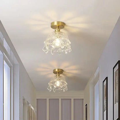 Modern gold crystal led ceiling light living room chandelier