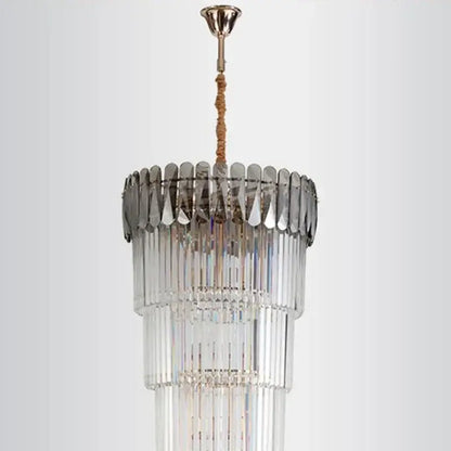 Modern gold crystal led pendant chandelier dining room