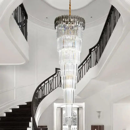 Modern gold crystal led pendant chandelier dining room