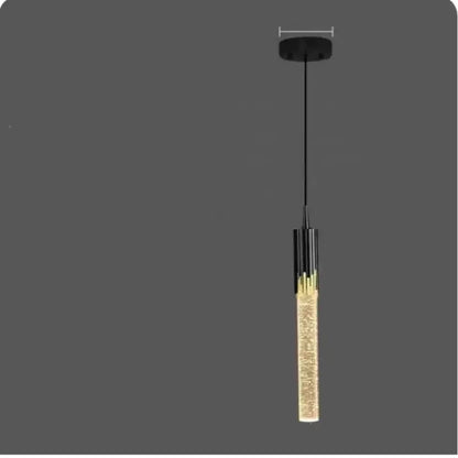 Modern gold crystal led pendant light for living room