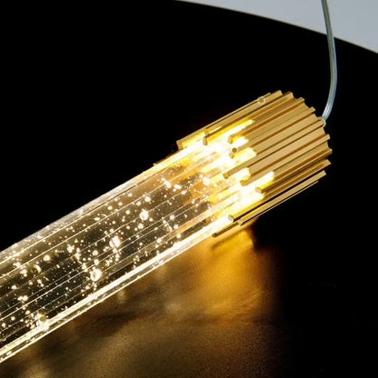 Modern gold crystal led pendant light for living room