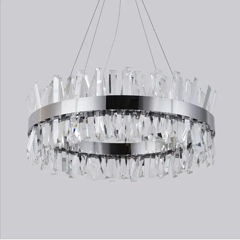Modern gold crystal led pendant light kitchen chandelier