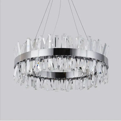 Modern gold crystal led pendant light kitchen chandelier