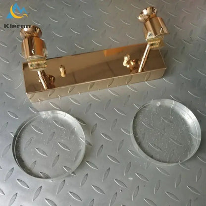 Modern gold crystal led wall lamp for bathroom three globe light